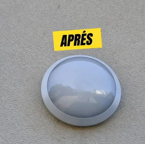 Hublot extérieur, après l'intervention